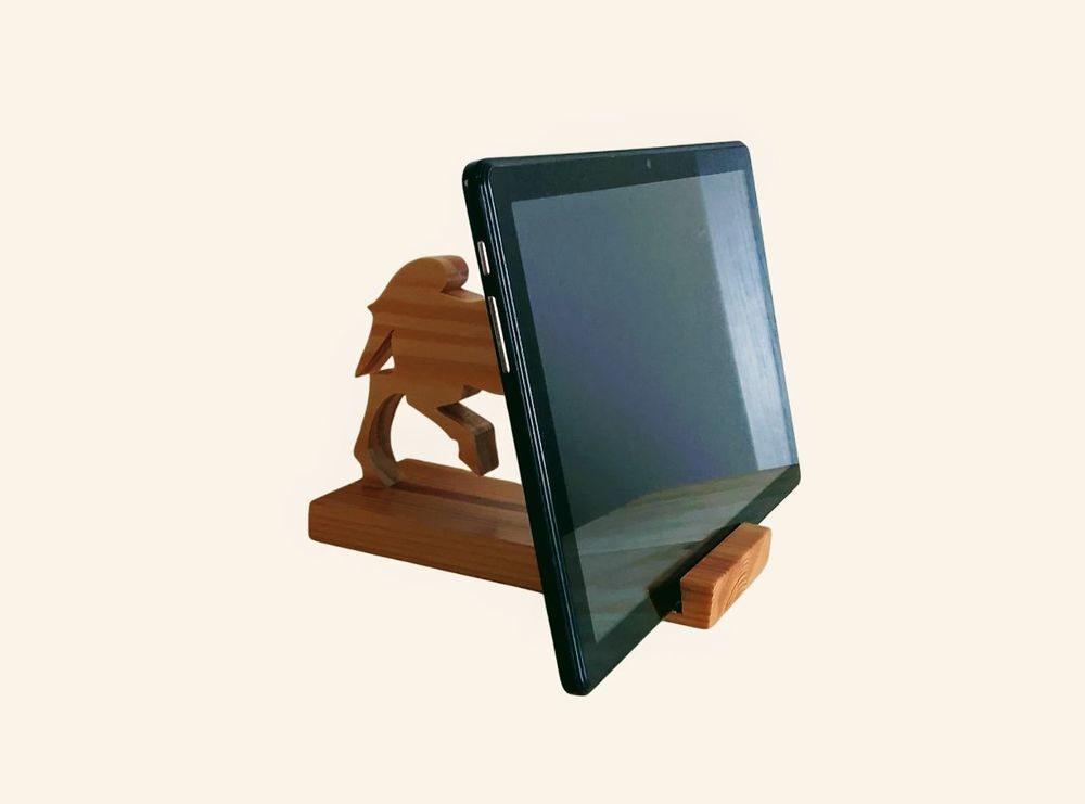 support t&eacute;l&eacute;phone cheval bois - figurine cheval bois Téléphones et tablettes
