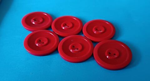 6 Boutons Manteau ? Rouges/Bordeaux Stri� 10 Thonon-les-Bains (74)