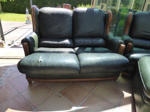 canap cuir 2 places 15 Reignier (74)
