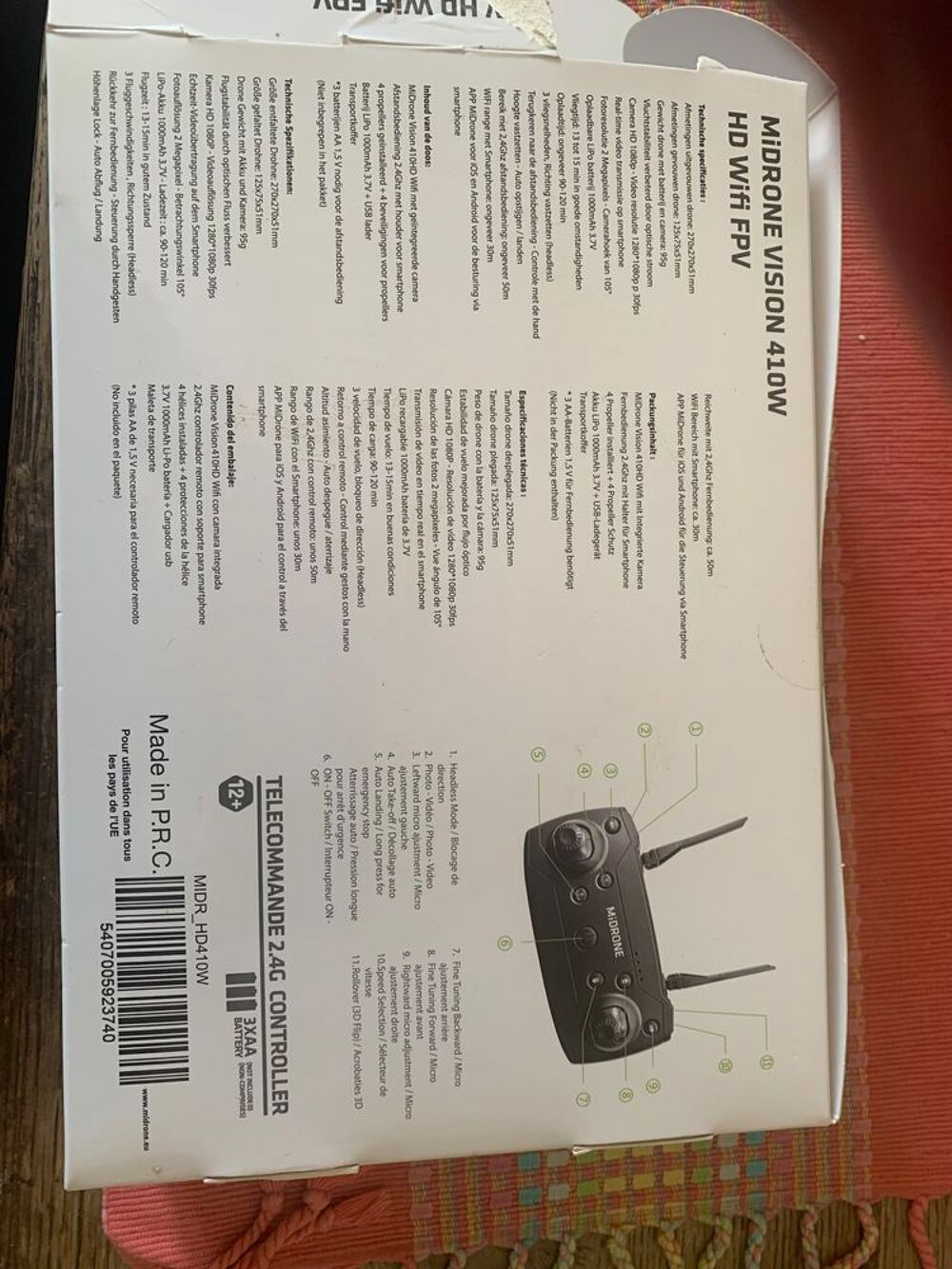 DRONE Midrone Vision410W HD Wifi FPV Jeux / jouets