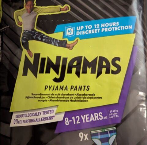 Lot de protections Pyjamas Pants 8-12 ans 60 Courtisols (51)