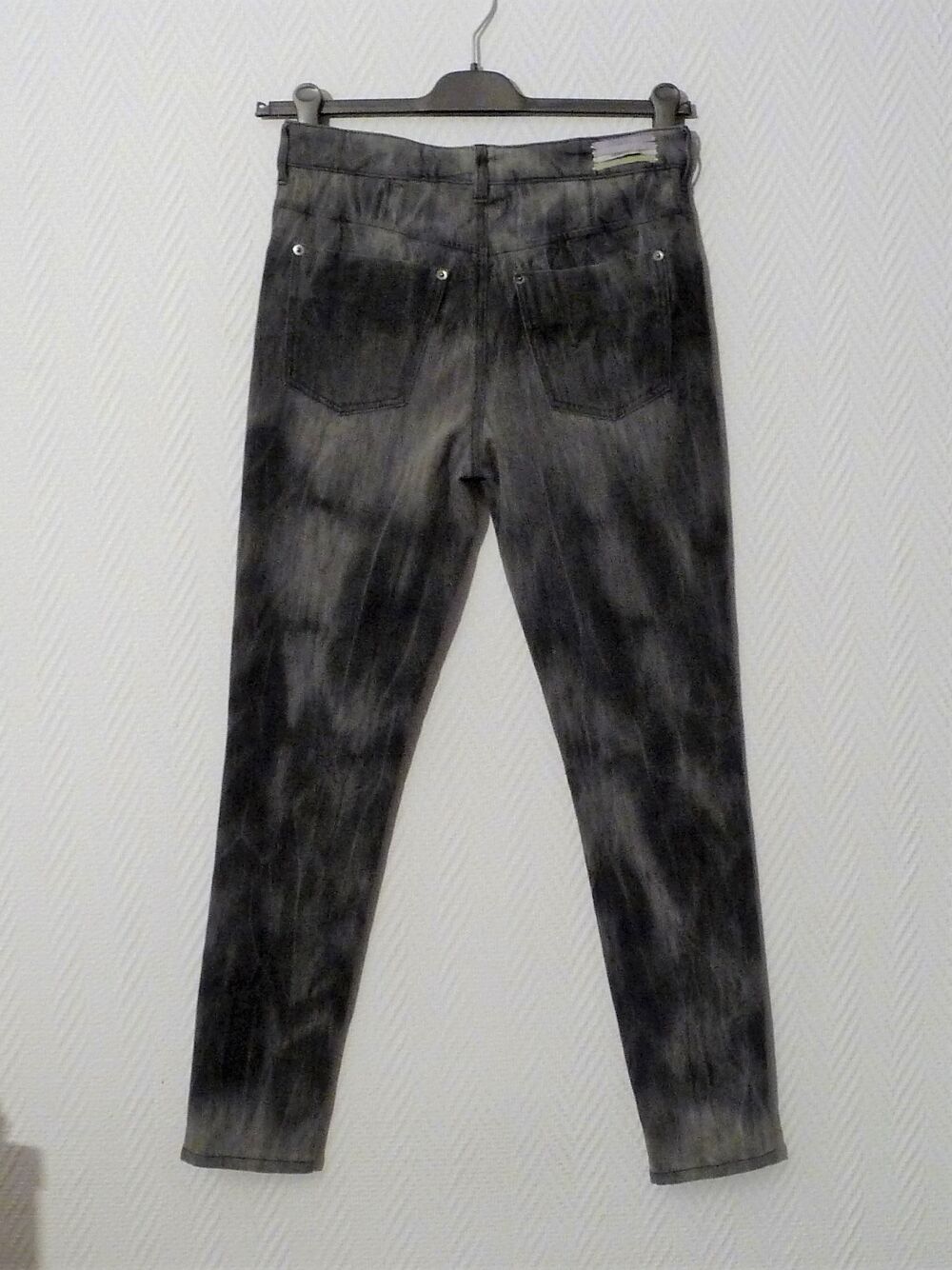Pantalon/ Jean Noir D&eacute;lav&eacute; Gris- Taille 27- Vanessa Bruno Vêtements