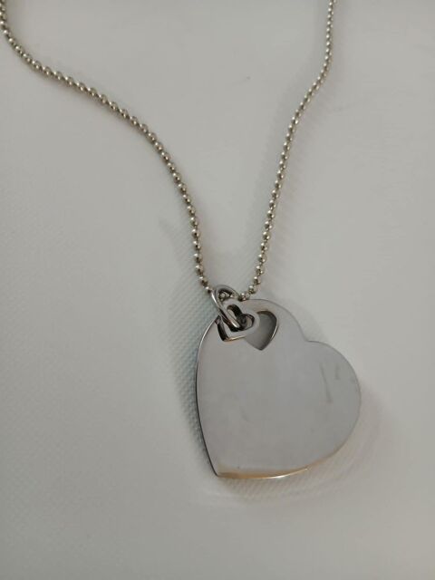 Parure jolie m�daille  deux c?urs enlac�s N�1402 5 Beaune (21)