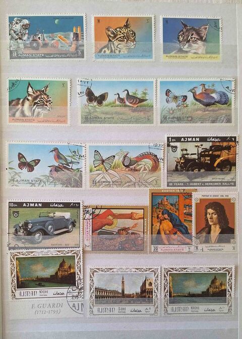 S�rie de timbres de collection d'Ajman A 60 Gap (05)