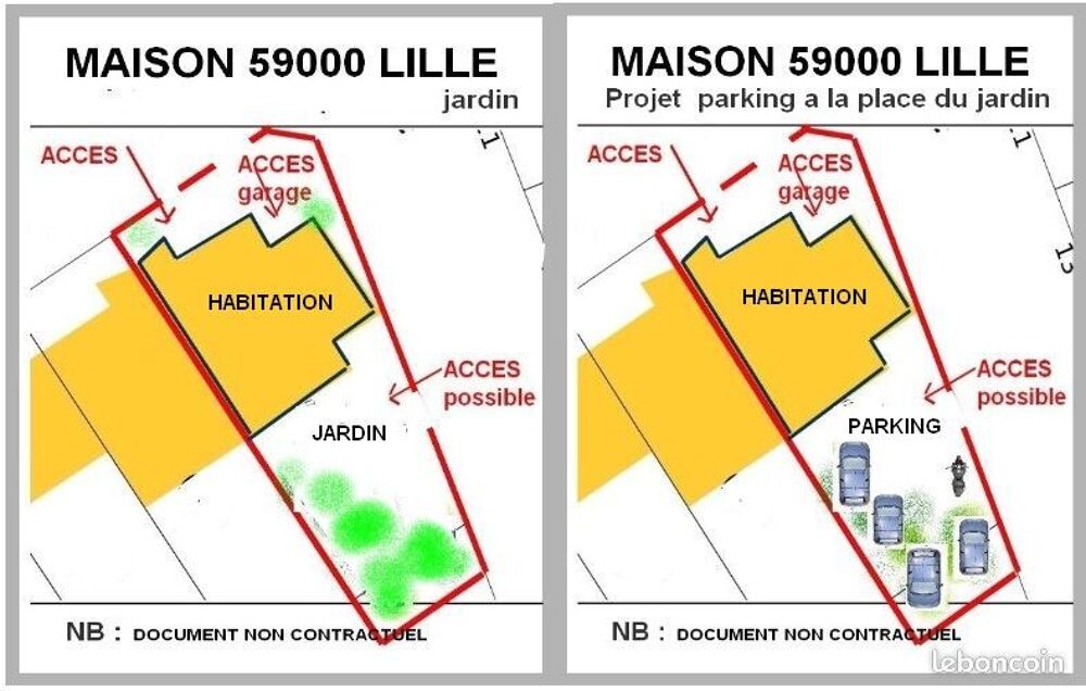 Vente Maison MAISON F4 LILLE CHU garage attenant, jardin, véranda, Lille