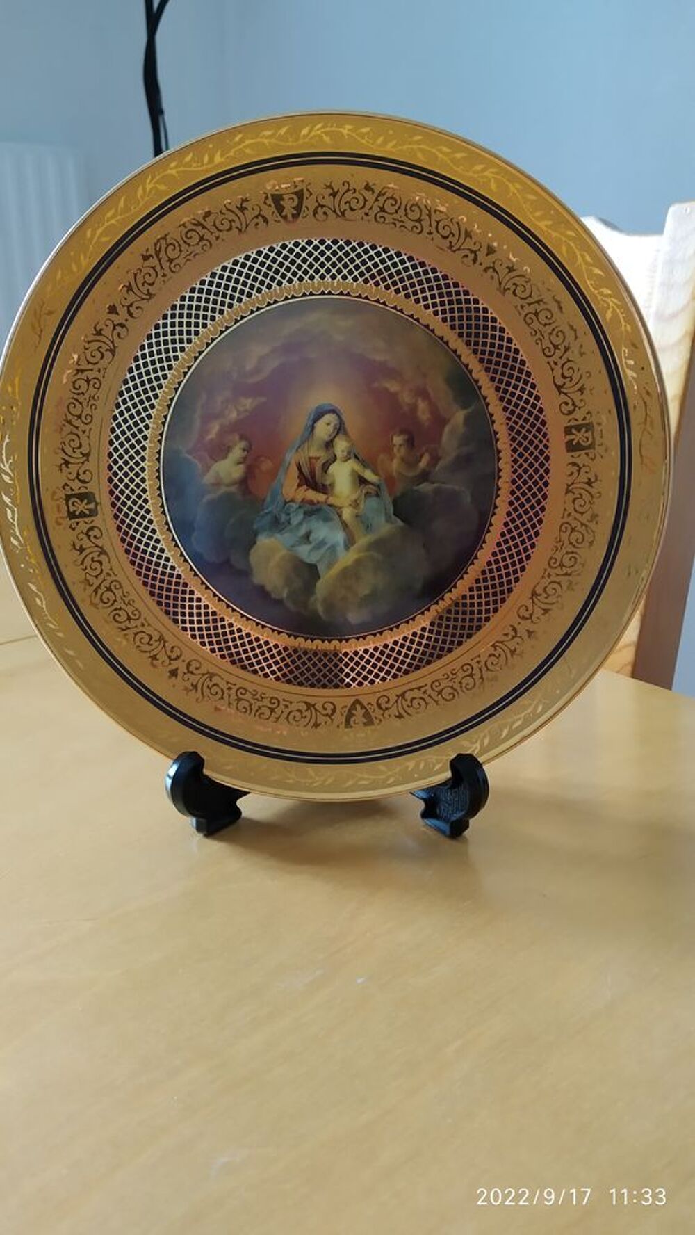 Assiette M&eacute;dailler Franklin Décoration