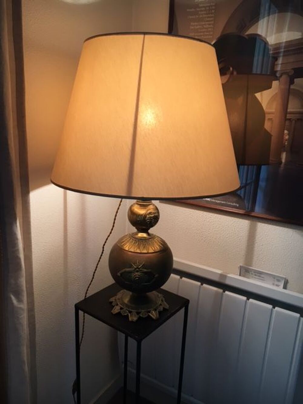 lampe bronze dor&eacute; style XVIII; louis XIV Empire Meubles