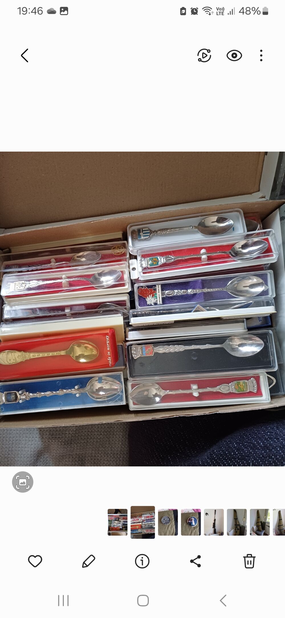 Petite cuill&egrave;re de collection neuve d&eacute;tour les pays Cuisine