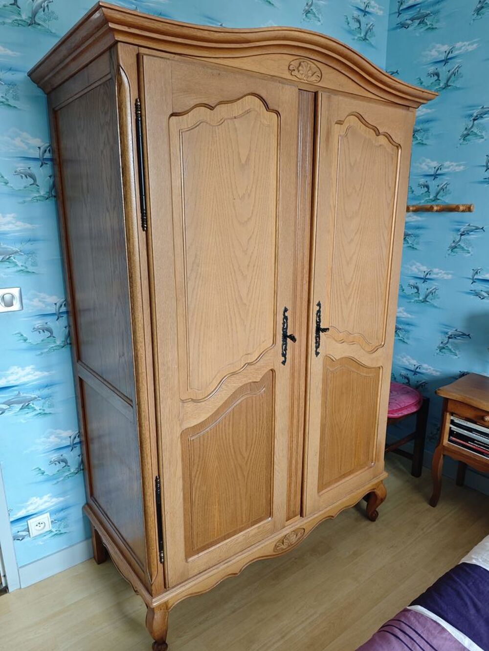 chambre compl&egrave;te lit, armoire et chevet Meubles