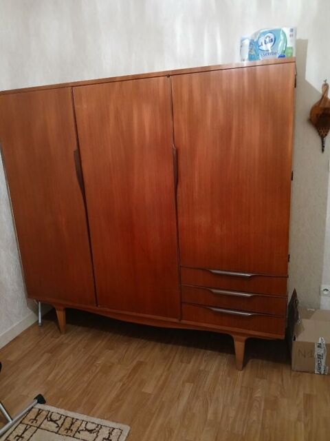 Armoire style scandinave vintage en teck 1960 400 Pont-Évêque (38)