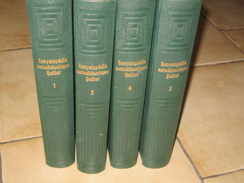 Quatre tomes de l'encyclopdie autodidactique QUILLET 40 Brignais (69)