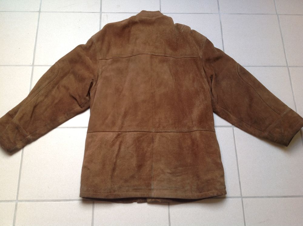 MANTEAU VESTE BRICE CUIR V&Eacute;RITABLE PEAU DAIM Envoi possible Vêtements