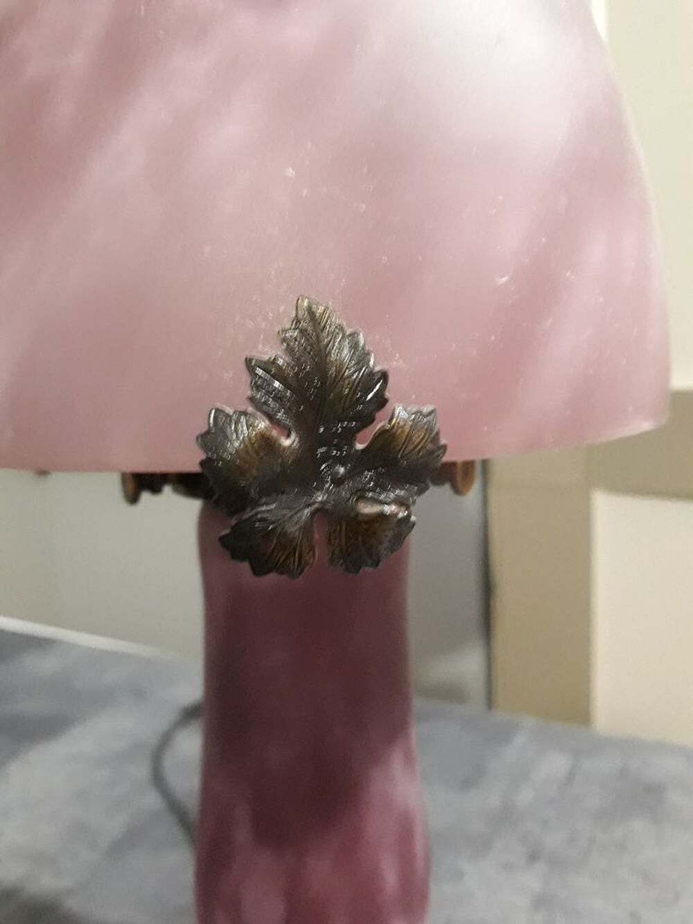 Lampe Champignon Art D&eacute;co En P&acirc;te De Verre Décoration