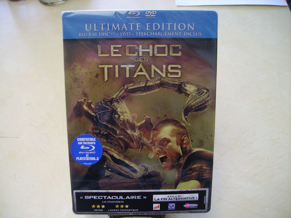 Le Choc Des Titans Blu Ray + DVD Steelbook Sous Blister. DVD et blu-ray