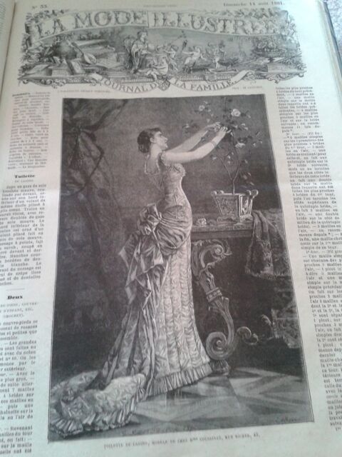 3 Recueils la mode illustre de 1878-1879- 1881 90 Dijon (21)