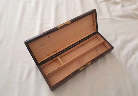 plumier en bois art déco,  signé Cabourg (14)