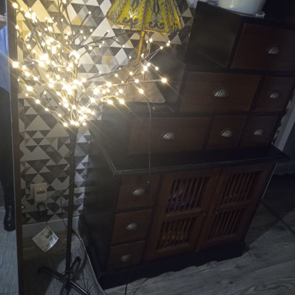 Arbre lumineux lampes led sur pied branchement sur secteur Décoration