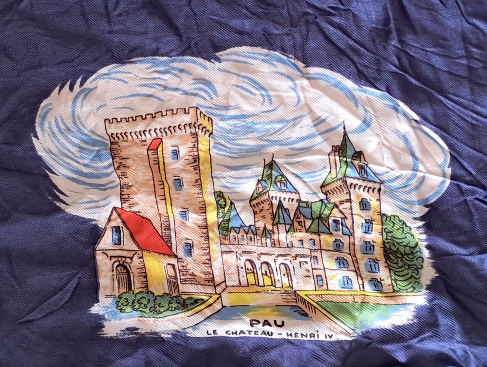 foulard en soie souvenir ETAP &eacute;cole des troupes a&eacute;roport&eacute;es 