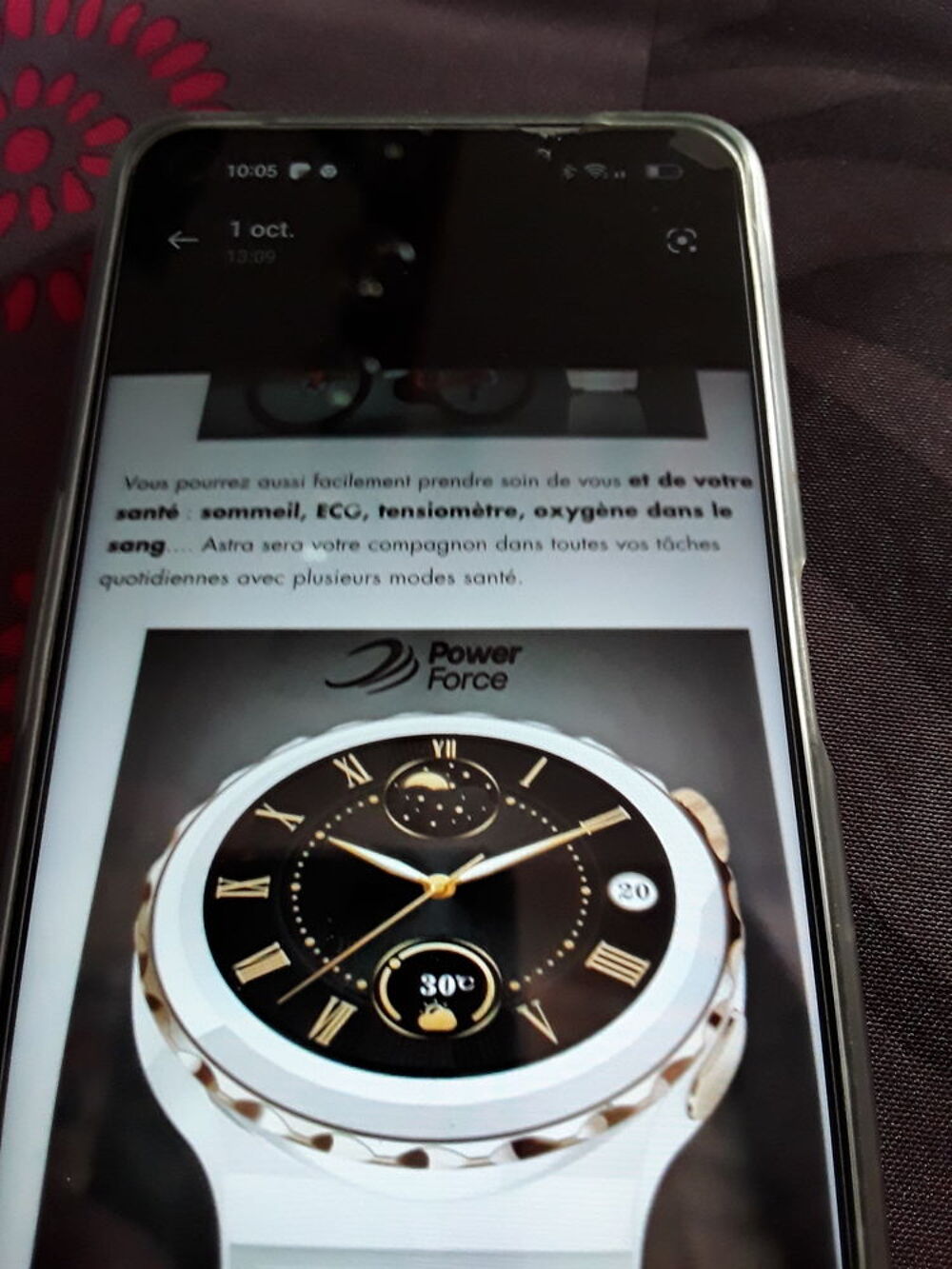 Montre femme connectee Bijoux et montres