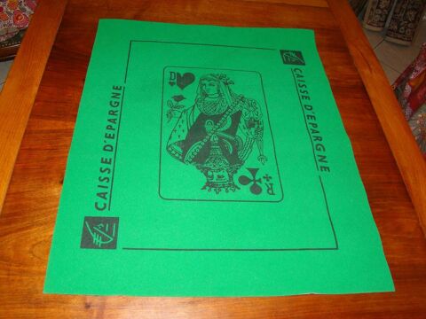 Ancien tapis de jeu publicitaire - Caisse d'Epargne 20 Gargenville (78)