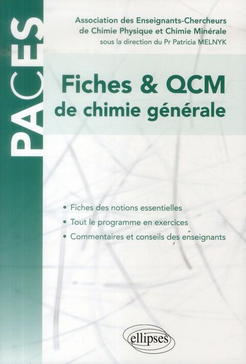Livre chimie mdecine Ue1 - qcm de chimie generale 12 Amiens (80)
