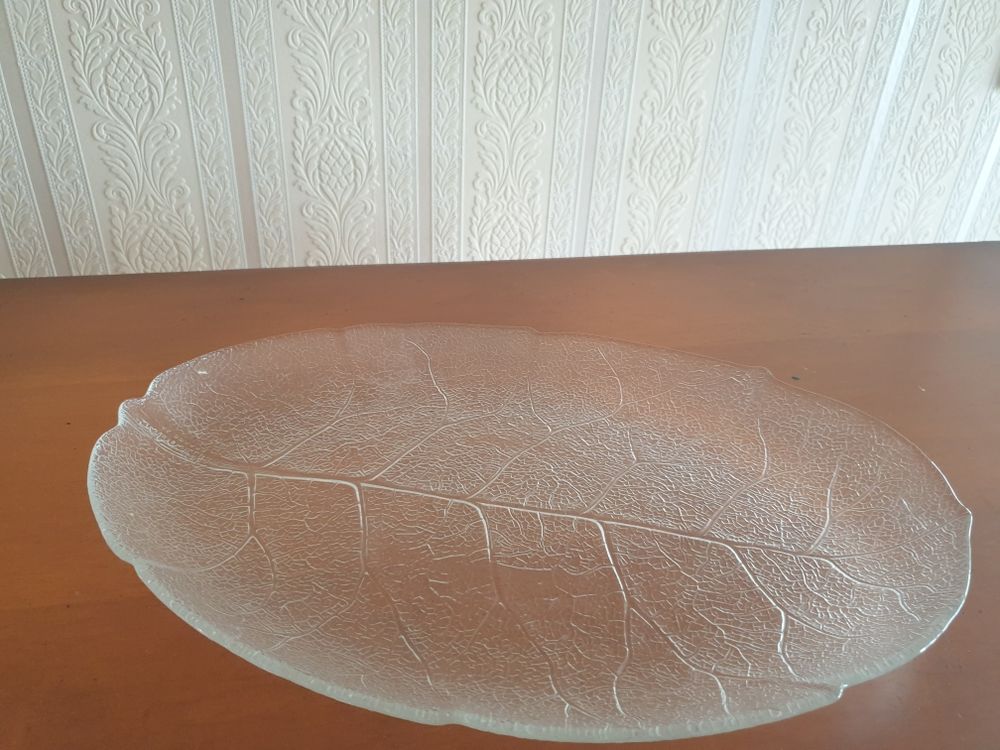 lot de 3 plat de services en forme de feulles esprit nature Décoration
