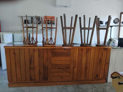Bar en Bois + 5 Tabourets 100 Pomeys (69)