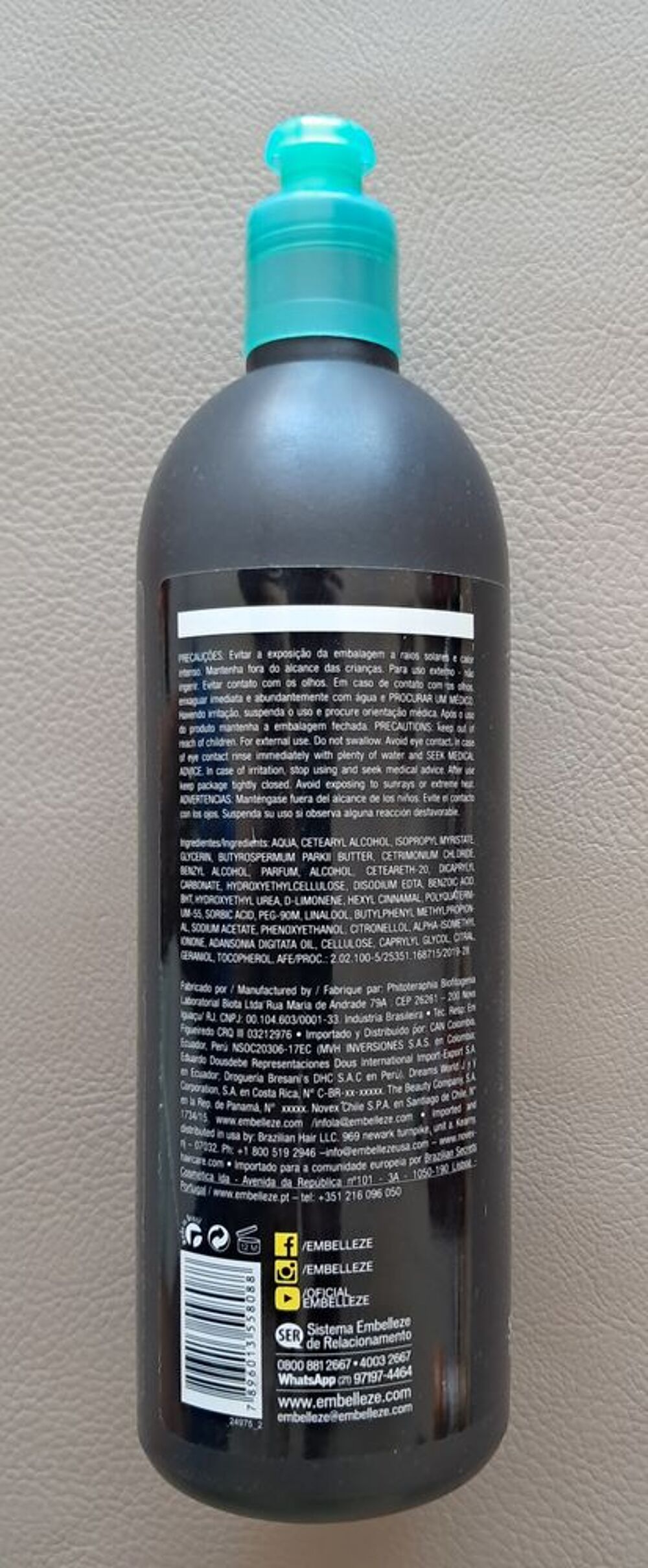 bouteille pleine novex cr&egrave;me peignante santo black poderoso Bijoux et montres