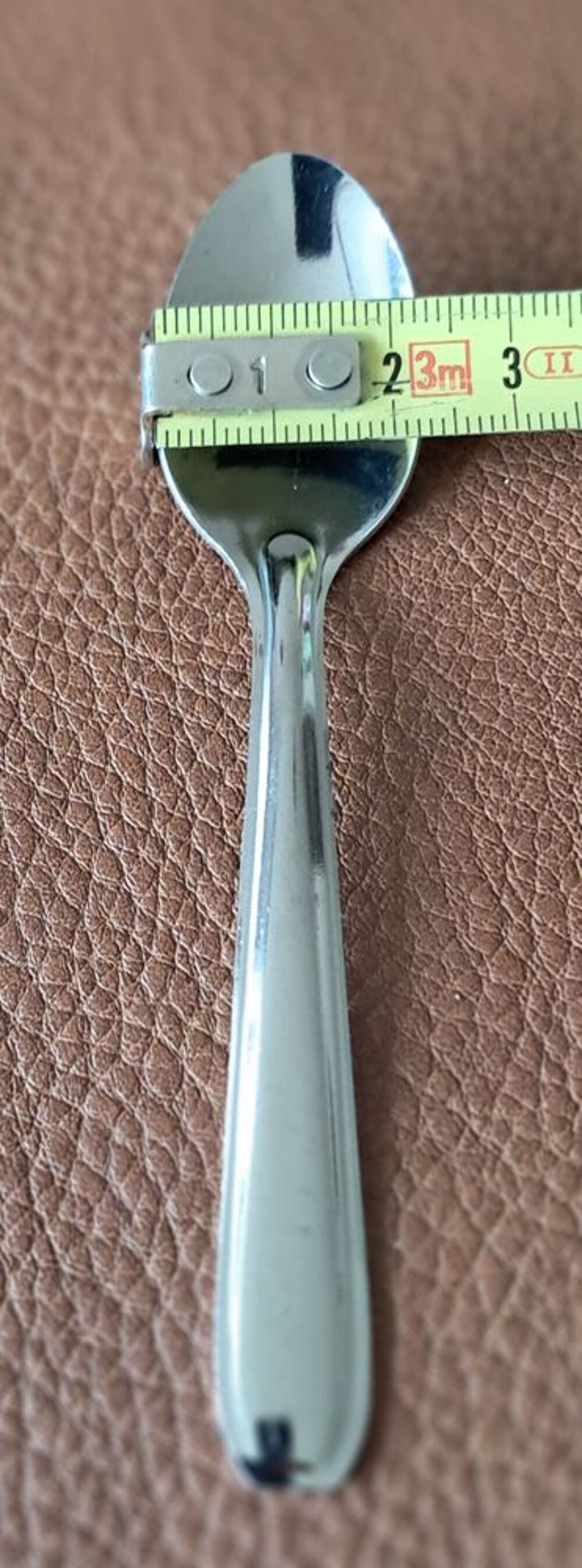 lot de 12 petites cuill&egrave;res &agrave; expresso inox France 10,5x2,3 Cuisine