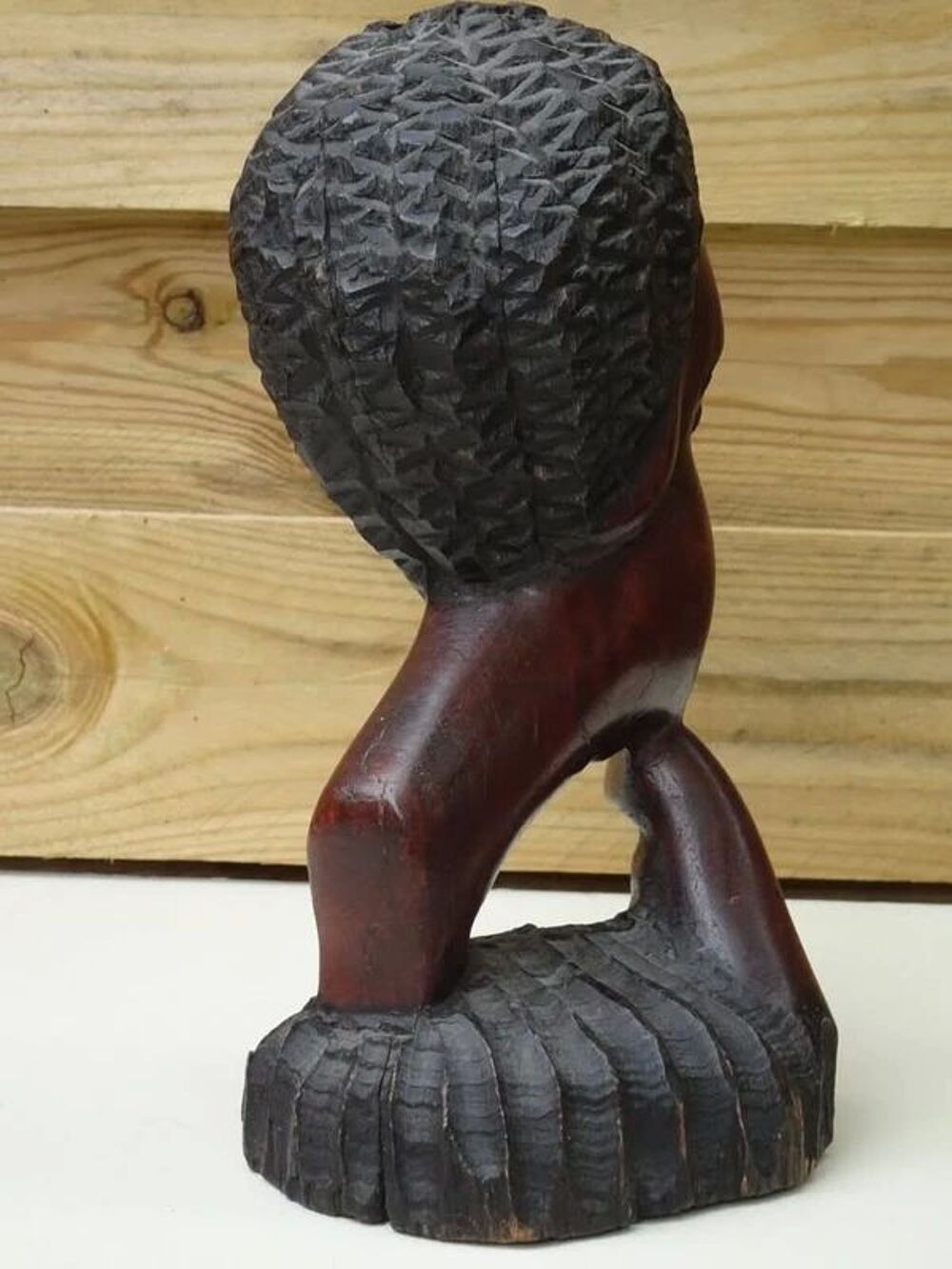 Sculpture Africaine en bois massif. Décoration