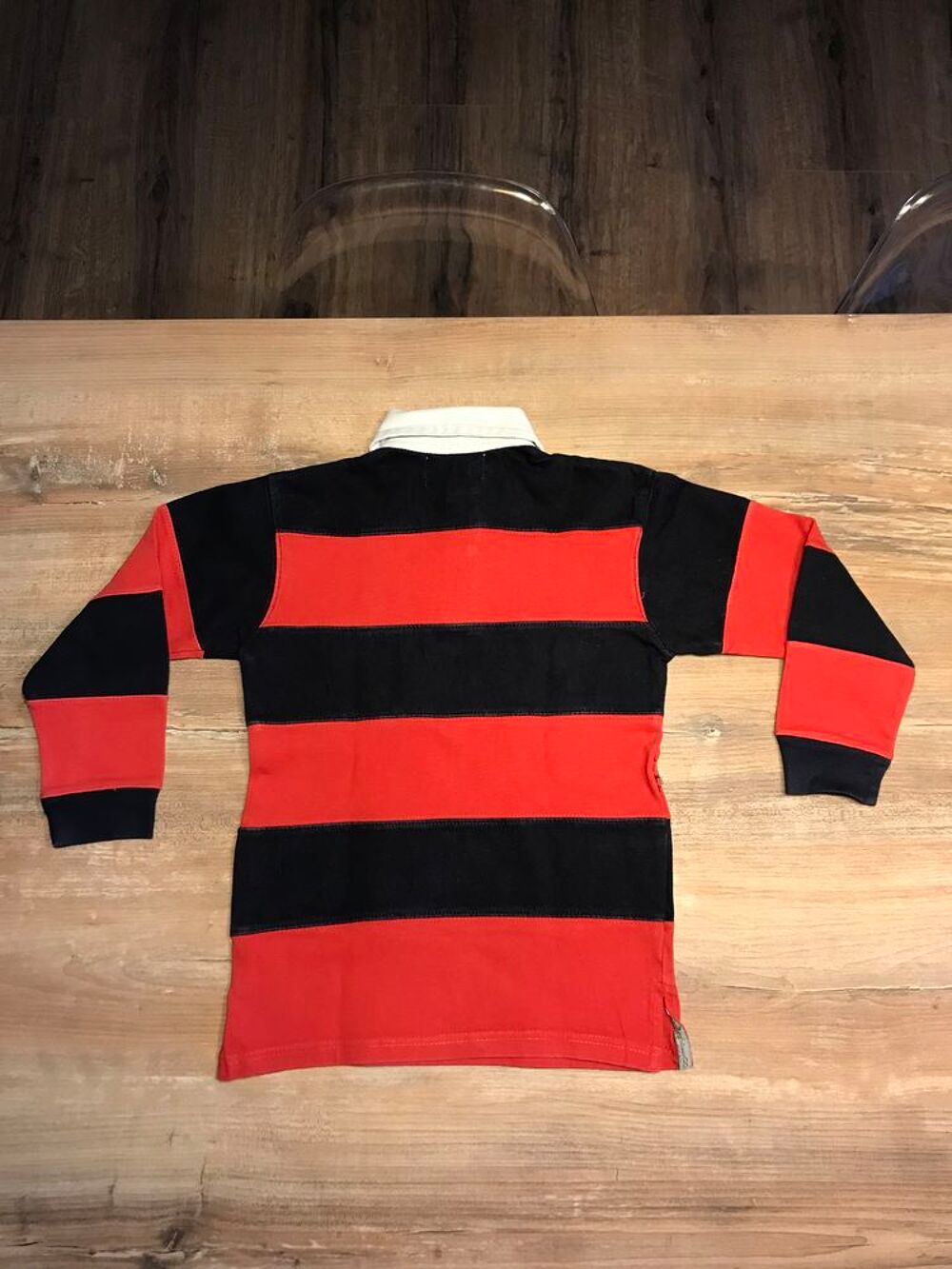Polo manches longues enfant gar&ccedil;on " Oxford - col V�tements enfants