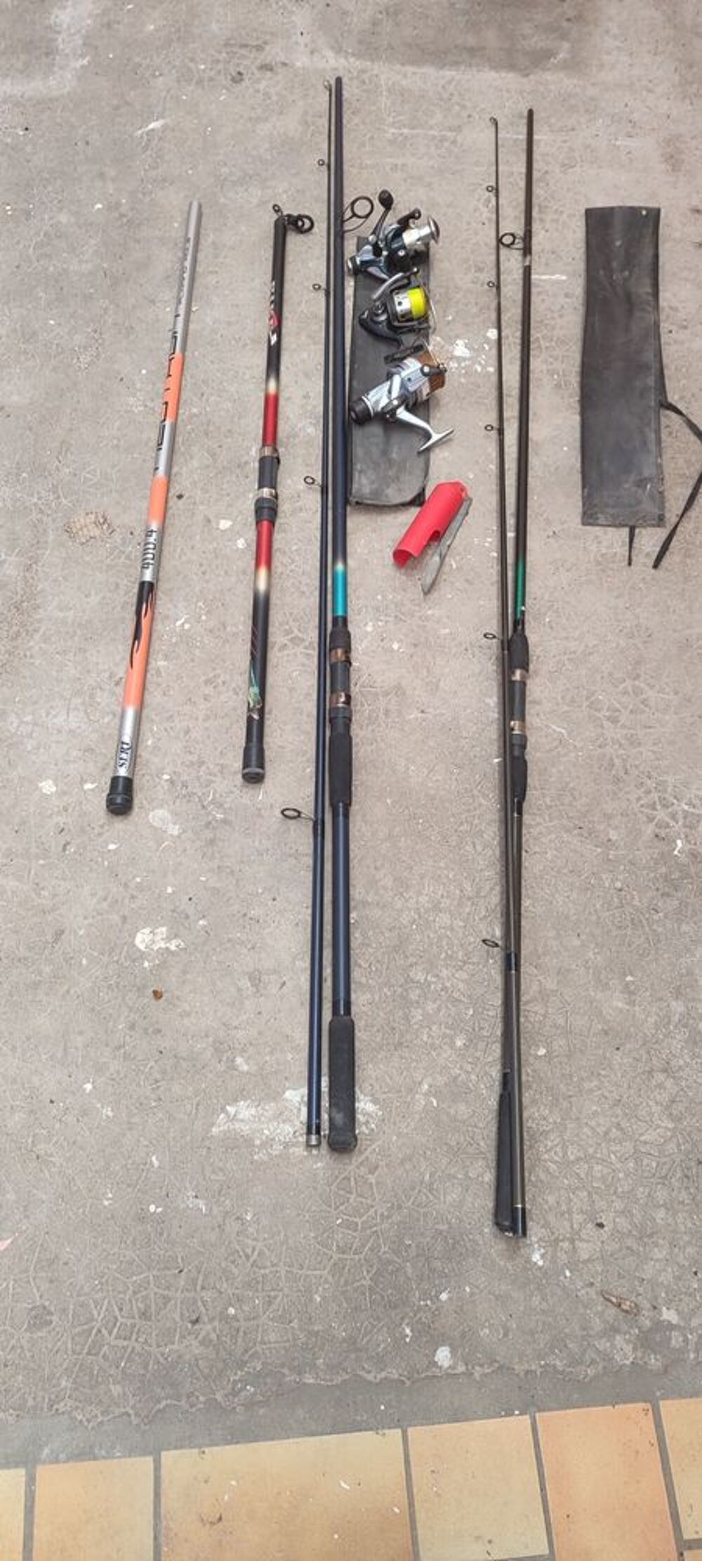Lot canne a p&ecirc;che + rod pod Sports
