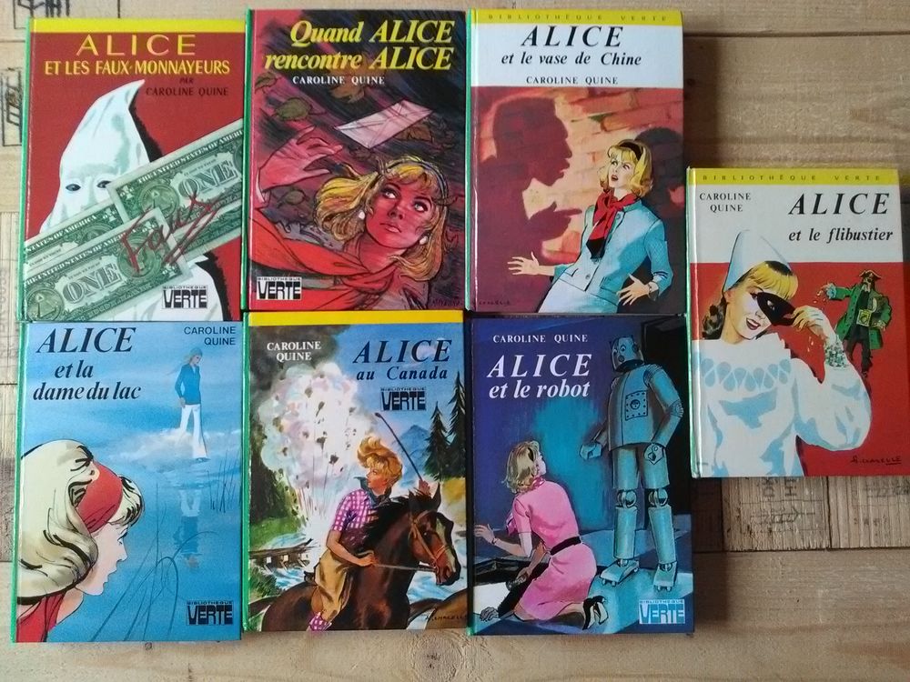 Serie &quot;Alice&quot; collection verte livre de 1973 &agrave; 1978 Livres et BD