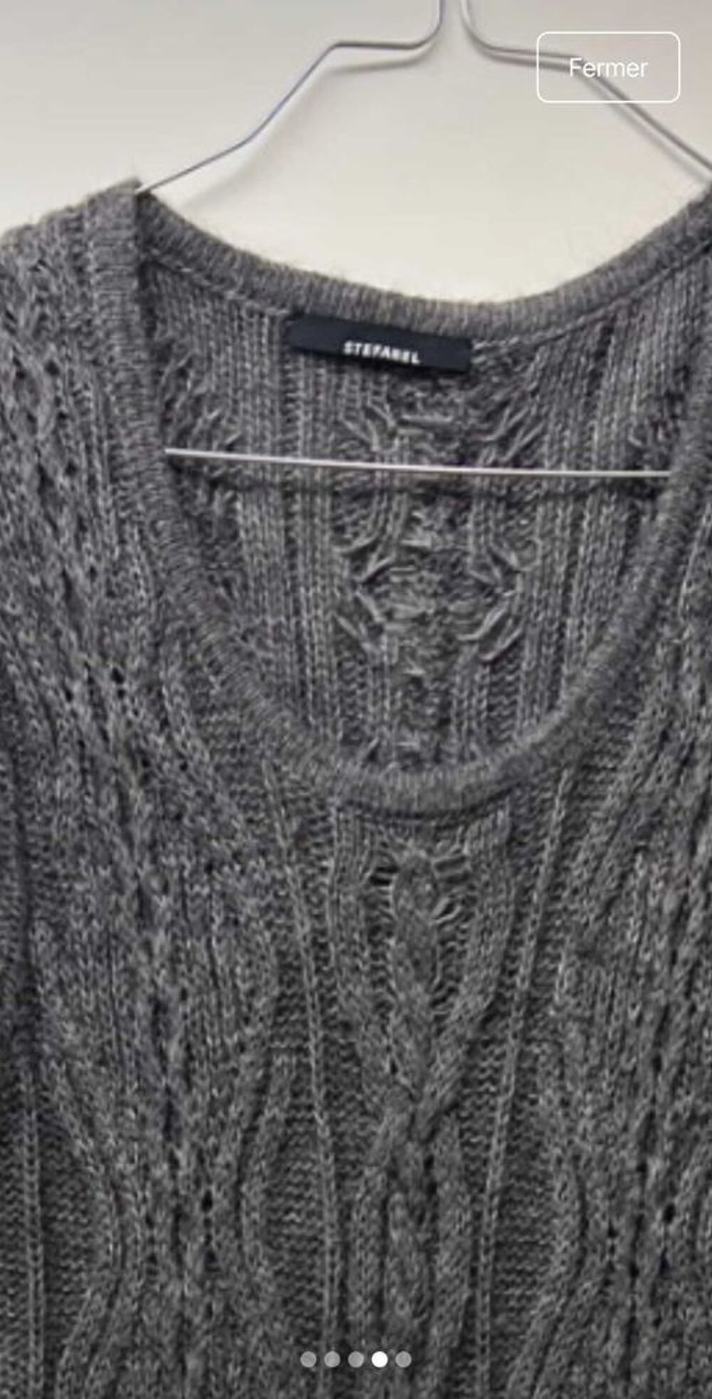 Robe chaude mi longue en alpaca m&eacute;lang&eacute;e Vêtements