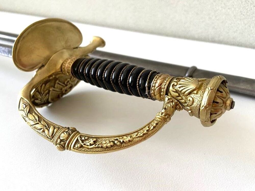 Ancienne &Eacute;p&eacute;e Collection Militaria Officier de Marine 1827 