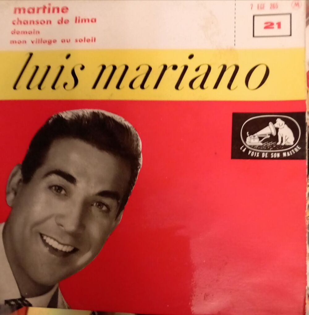 LUIS MARIANO / 6 X DISQUES VYNIL 45 TOURS CD et vinyles