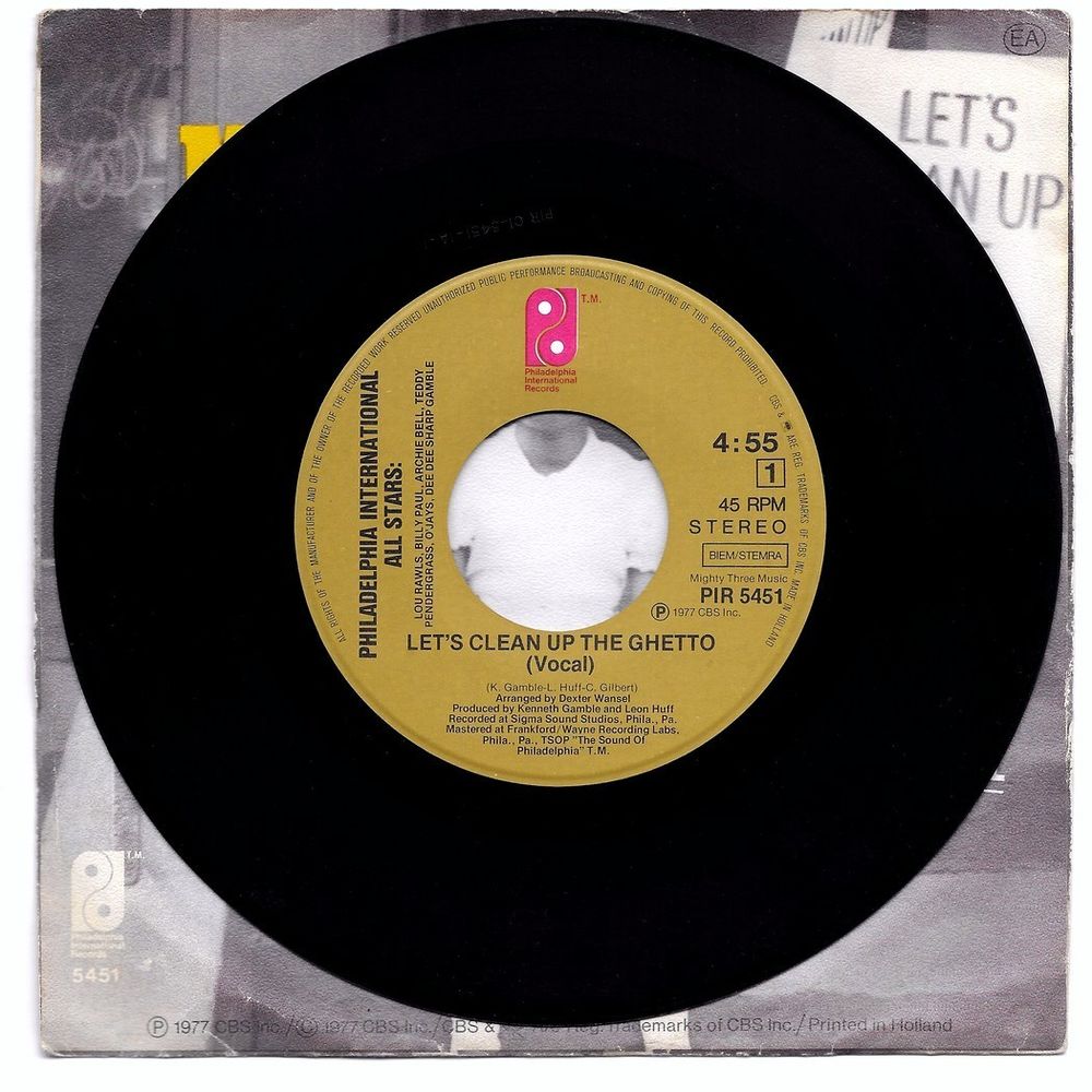 PHILADELPHIA INTERNATIONAL ALL STARS-45t-LET'S CLEAN UP THE CD et vinyles