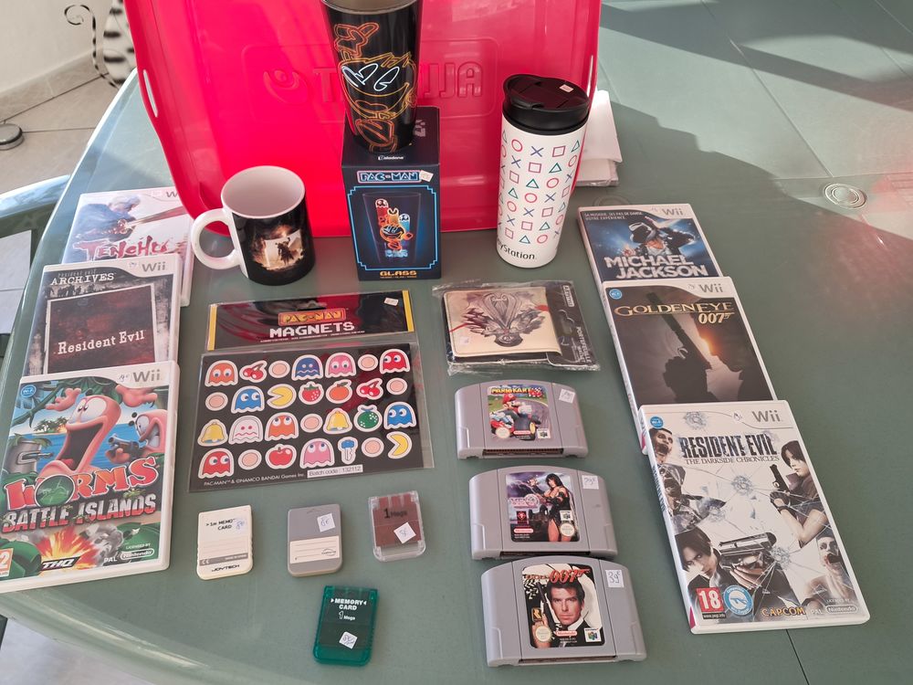 Lot Blind aveugle Jeu vid&eacute;o surprise PACMAN ZELDA Tenchu WOr Consoles et jeux vid�os