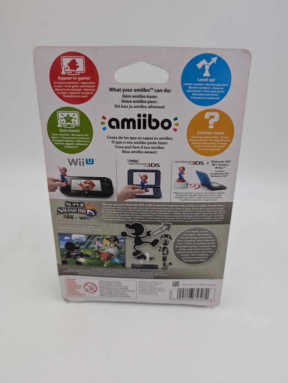 Figurine amiibo Super Smash Bros. No. 45 Mr. Game &amp; Watch Consoles et jeux vidéos
