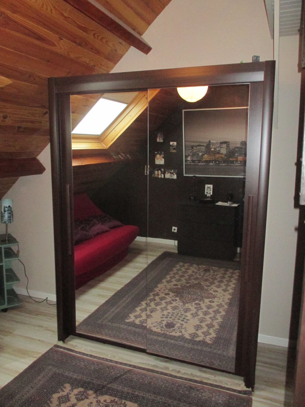 grande armoire de rangement avec porte vitres Meubles