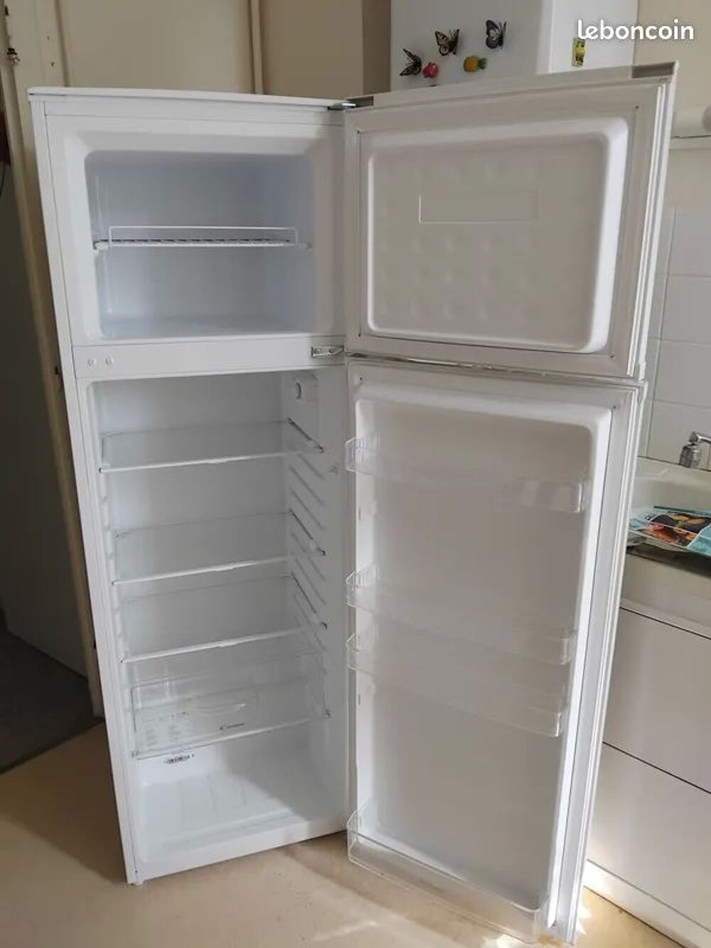 Frigo combin&eacute; blanc de marque Candy Electroménager