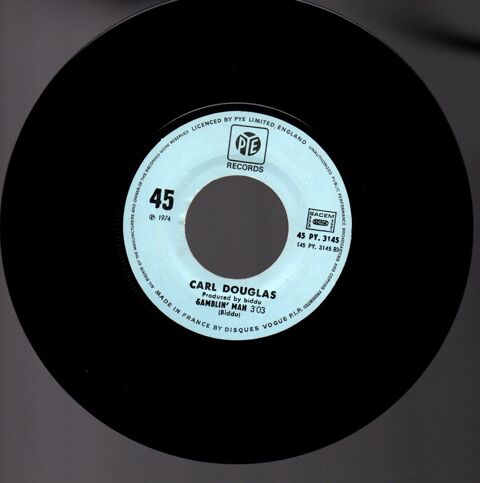 vinyl 45 tours, 2 titres - Carl DOUGLAS - 0 Pontoise (95)