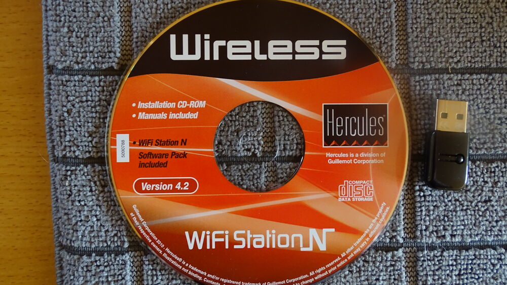 Cl&eacute; Wifi USB Hercules-wifi station N 4.2 Matriel informatique
