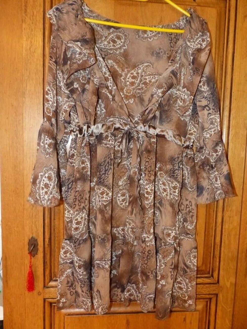 chemise en voile marron neuve Vêtements
