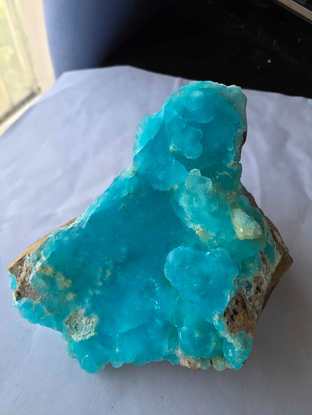 Sp&eacute;cimen H&eacute;mimorphite Bleue du Katanga RDC-Min&eacute;ral 302g 