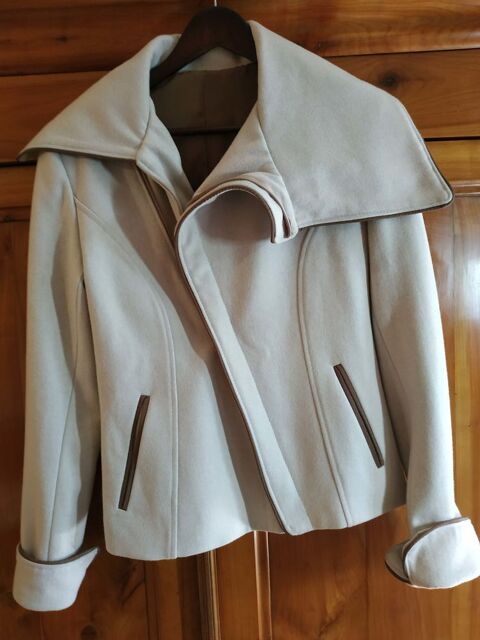 Veste laine blanche neuve, faite sur mesure 17 La Rochelle (17)