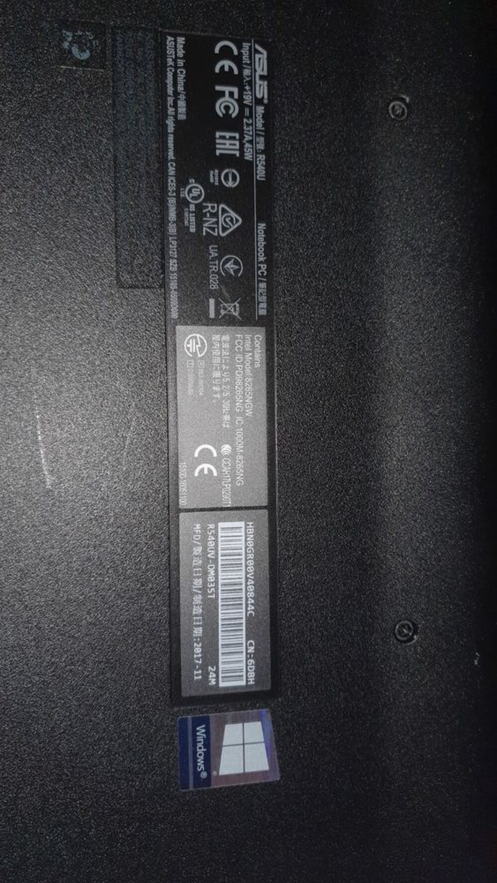 Pc portable Asus ssd 128gb + 1to Matriel informatique