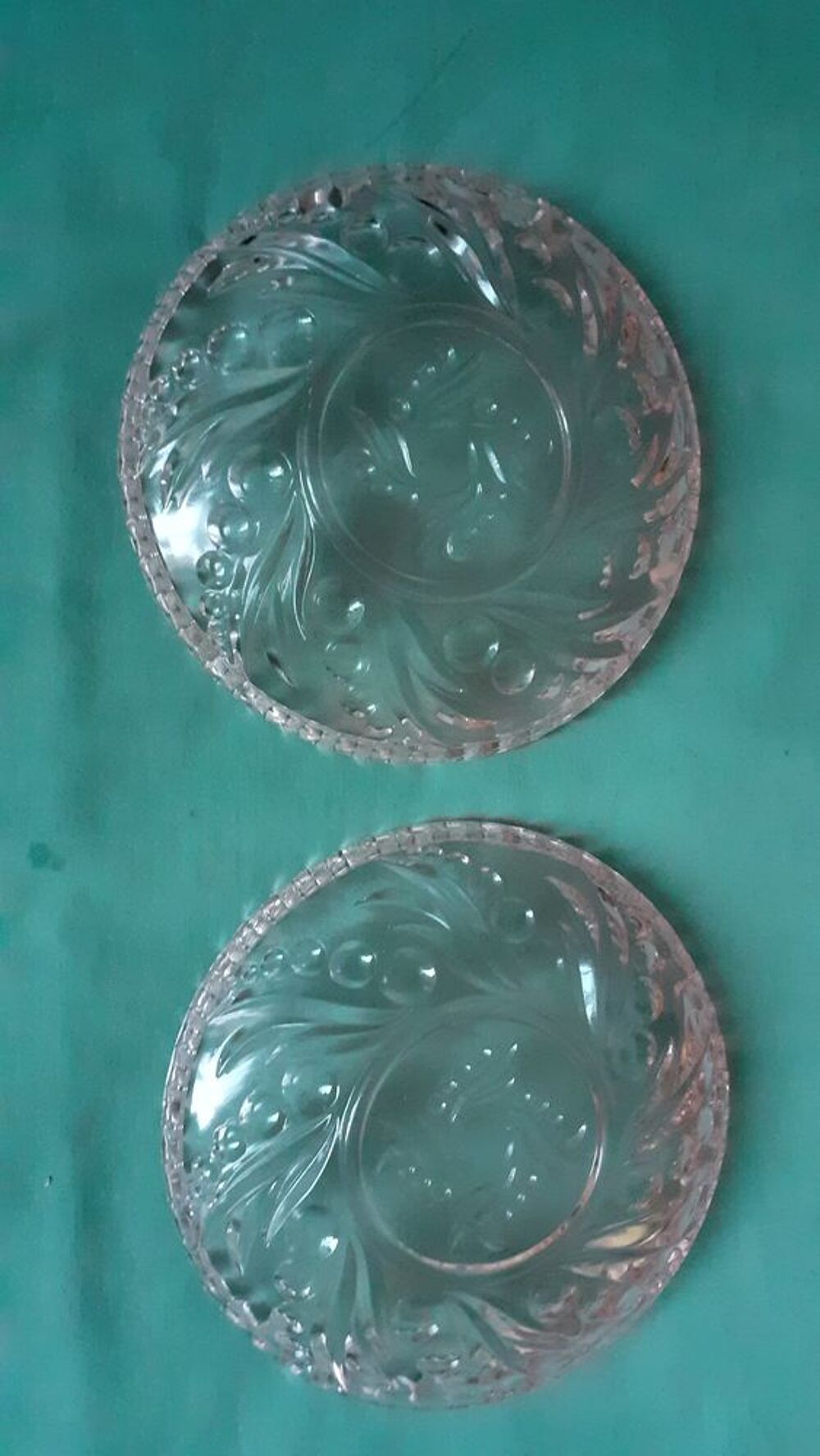 Lot de 2 coupelles en verre ros&eacute; Cuisine