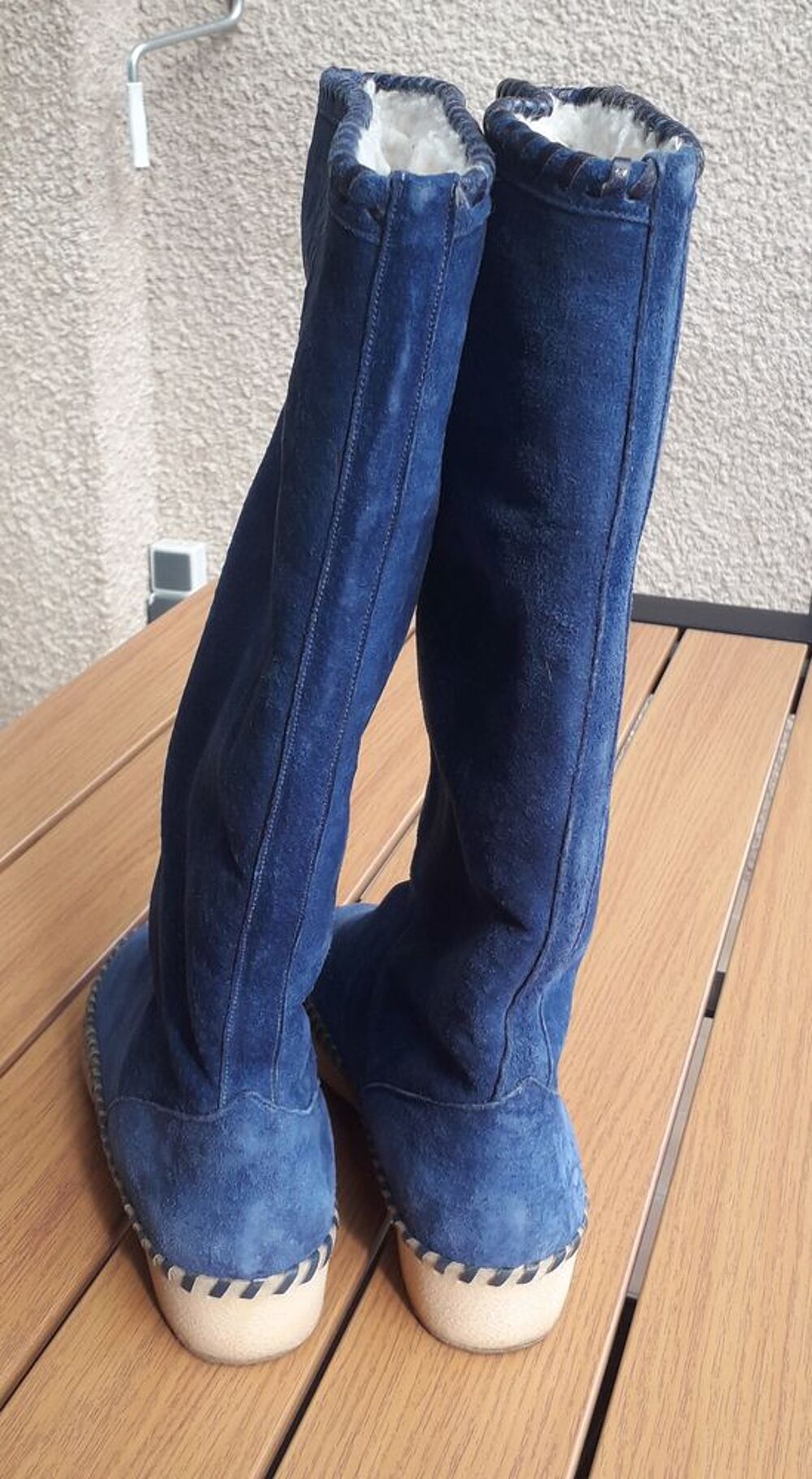 Bottes Peau Lain&eacute;e Chaussures