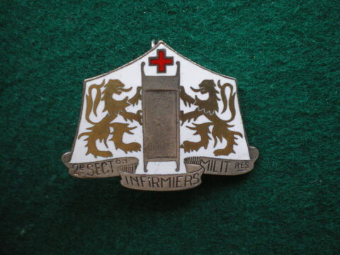 Insigne de Santé - 2° Section d'Infirmiers Militaires. 38 Caen (14)